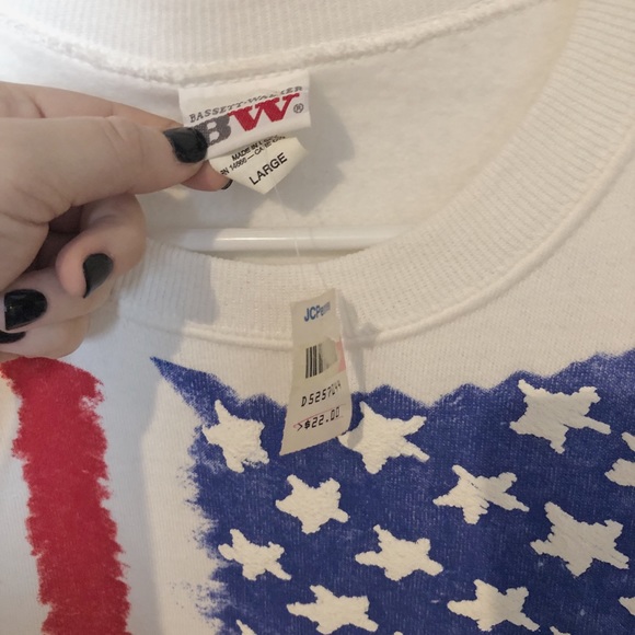 Vintage NWT American flag sweater - Picture 4 of 5